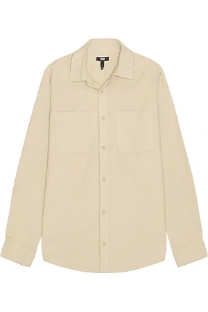 Paige Camisa abotonada kallen en color crema talla L en - Cream. Talla L (también en M, S, XL/1X).