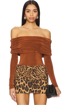 SER.O.YA Nora top en color rojo ladrillo talla L en - Brick. Talla L (también en M, S, XL, XS).