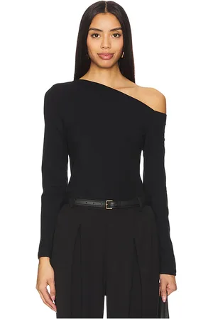 ENZA COSTA Top un hombro en color talla S en - Black. Talla S (también en XS).