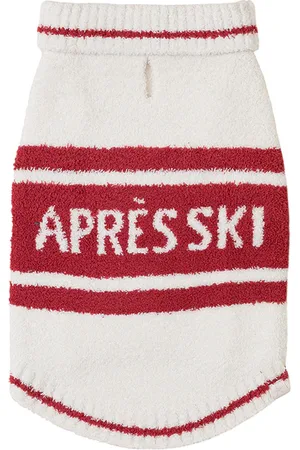 Barefoot Dreams Jersey para mascota cozychic apres ski pet sweater en color rojo talla M en - Red. Talla M (tamb