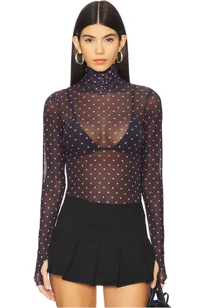 AFRM Cuello vuelto manga larga en color negro talla L en - Black. Talla L (también en M, S, XS).