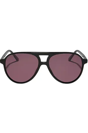 DIFF EYEWEAR Gafas de sol tosca ii en color negro talla all en Black Aubergine & Silver Flash - Black. Talla all.