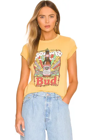 Junk Food Camiseta king of beers en color amarillo talla L en - Yellow. Talla L (también en M, S, XL, XS, XXL).