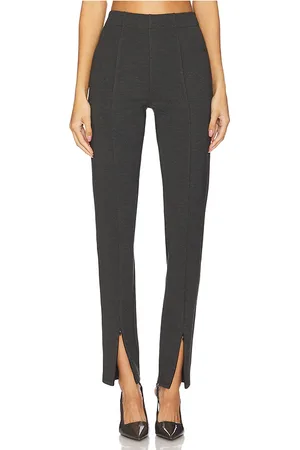 Rue Sophie Pantalón ajustado con dobladillo dividido vitry en color gris talla L en - Grey. Talla L (también en M, S, XL, XS).