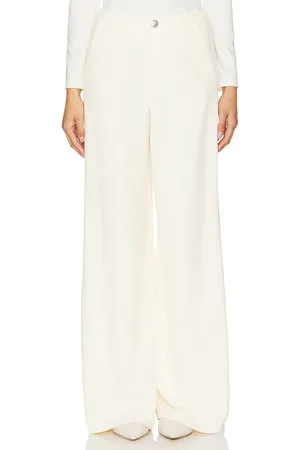 RAG&BONE Jeans wide leg tiro alto featherweight tailored sofie en color ivory talla 31 en - Ivory. Talla 31 (también en 32).