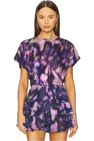 Isabel Marant Top manga corta zilia en color morado talla M en - Purple. Talla M (también en S, XS).