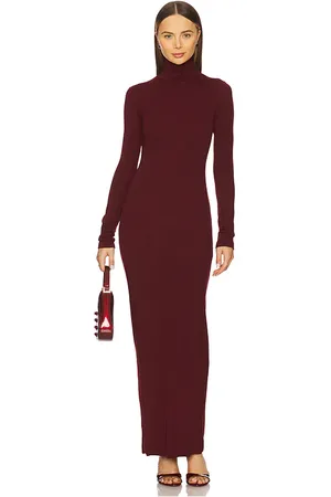 Cotton Citizen Vestido verona en color burgundy talla L en - Burgundy. Talla L (también en M, S, XS).