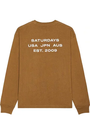 Saturdays NYC Camiseta en color marrón talla L en - Brown. Talla L (también en M, S, XL/1X).