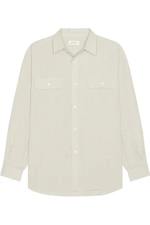 Saturdays NYC Camisa en color gris talla L en - Grey. Talla L (también en M, S, XL/1X).