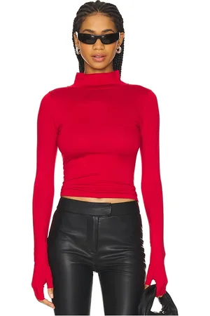 EB DENIM Camiseta con cuello simulado swann en color talla L en - Red. Talla L (también en M, S, XS).