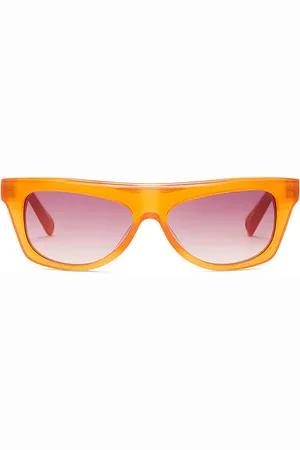 Jacquemus Gafas de sol pina en color naranja talla all en Milky Amber Silver & Rose - Orange. Talla all.