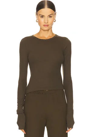 ÉTERNE Long sleeve fitted top en color militar talla XL en - Army. Talla XL (también en XS).