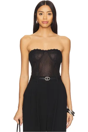 CHARO RUIZ IBIZA Top corsé sette en color negro talla L en - Black. Talla L (también en M, S, XS).