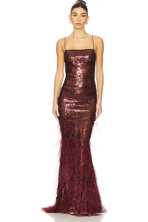 Retrofete Vestido odessa en color burgundy talla M en - Burgundy. Talla M (también en S, XL).