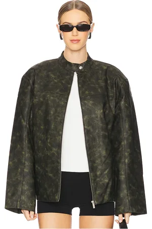 WeWoreWhat Chaqueta vintage patina en color negro talla L en - Black. Talla L (también en M, S, XL, XS, XXS).