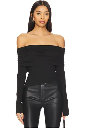 MORE TO COME Andrea off shoulder top en color talla L en - Black. Talla L (también en M, S, XS, XXS).