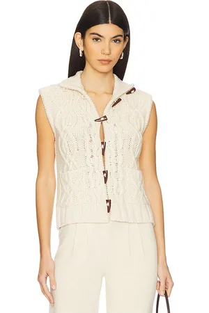 SIEDRES Chaleco lesna en color crema talla L en - Cream. Talla L (también en M, S, XS, XXS).
