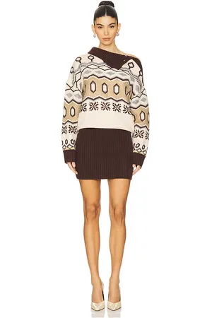 Retrofete Vestido goldie en color beige talla M en - Beige. Talla M (también en S).