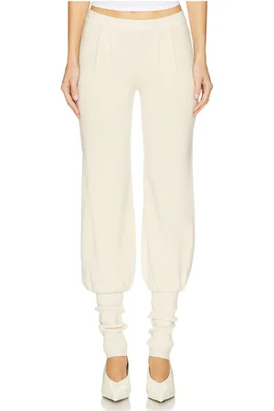 SIEDRES Pantalón rosena en color crema talla L en - Cream. Talla L (también en M, S, XXS).