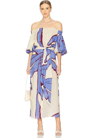 JOHANNA ORTIZ Maxivestido harbor hues en color azul talla L en - Blue. Talla L (también en S, XS).