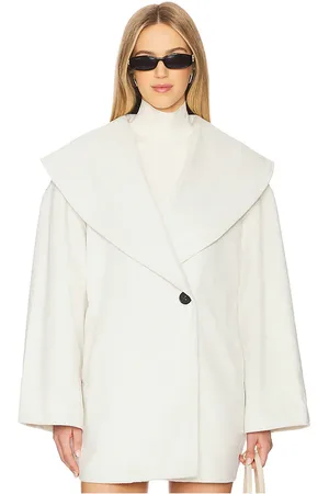 WeWoreWhat Abrigo shawl collar wool en color talla L en - . Talla L (también en M, S, XL, XS, XXS).