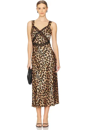 Bardot Vestido de satén tipo lencería emory en color marrón talla 10 en - Brown. Talla 10 (también en 12, 2, 4, 6, 8).