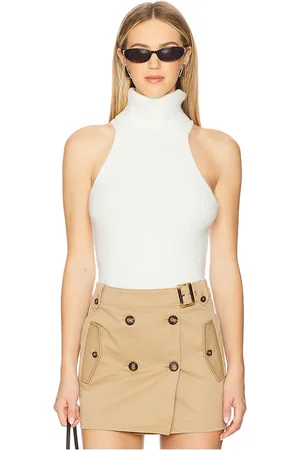 Bardot Top punto aleia en color blanco talla L en - White. Talla L (también en M, S, XS).