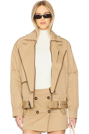 Bardot Chaqueta tamaño grande kavi en color bronce talla M en - Tan. Talla M (también en S, XL, XS).