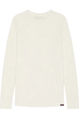 Faherty Camisa de manga larga cloud en color blanco talla M en - White. Talla M (también en S, XL/1X).