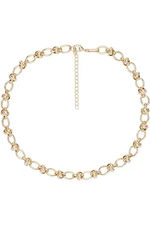 Alexa Leigh Cuello cadena knotted en color oro metálico talla all en - Metallic Gold. Talla all.