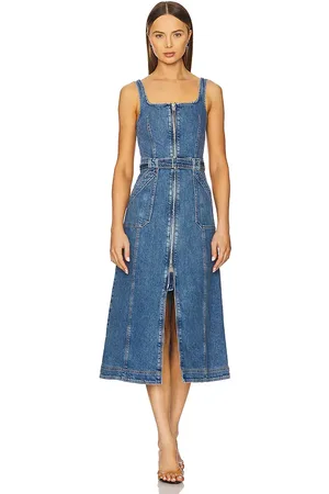 Simkhai Vestido midi sin mangas con cinturón manson en color azul talla 00 en - Blue. Talla 00 (también en 4, 6).