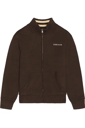 Guess Suéter con cremallera en color marrón talla L en - Brown. Talla L (también en M, S, XL/1X).