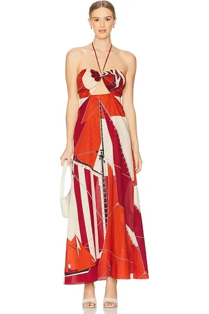 JOHANNA ORTIZ Maxivestido meteorito del mar en color rojo talla 10 en - Red. Talla 10 (también en 2, 4, 6, 8