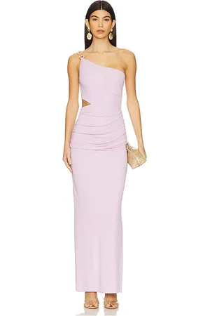 Cult Gaia Vestido largo cobi en color lavanda talla L en - Lavender. Talla L (también en XL).