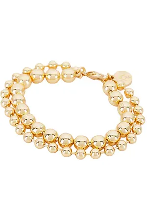 Alexa Leigh Brazalete de cadena layered en color oro metálico talla all en - Metallic Gold. Talla all.