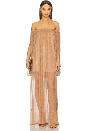 Caroline Constas Vestido largo corinthia en color naranja talla M en - Orange. Talla M (también en S, XS).
