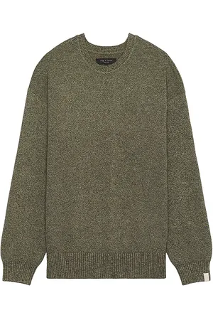 RAG&BONE Jersey cuello redondo dexter marl en color verde talla L en - Green. Talla L (también en S, XL/1X).