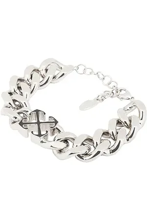 OFF-WHITE Brazalete arrow en color plateado metálico talla all en - Metallic Silver. Talla all.
