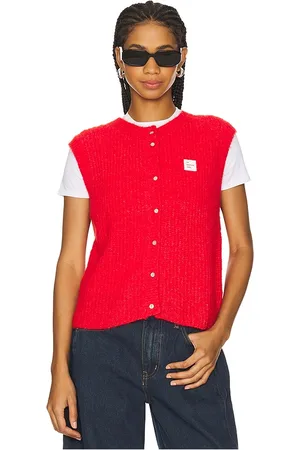 American Vintage Chaleco jersey en color rojo talla L en - Red. Talla L (también en M, S).