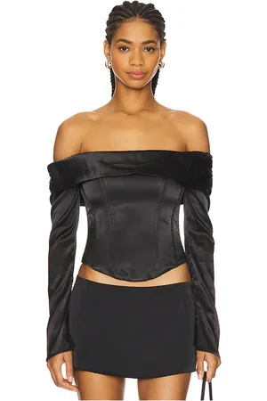 MORE TO COME Emily off shoulder top en color talla L en - Black. Talla L (también en M, S, XS, XXS).