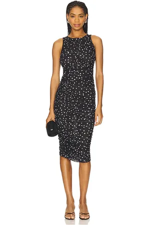 Bardot Vestido midi felicia en color negro talla 10 en - Black. Talla 10 (también en 2, 4, 6, 8).
