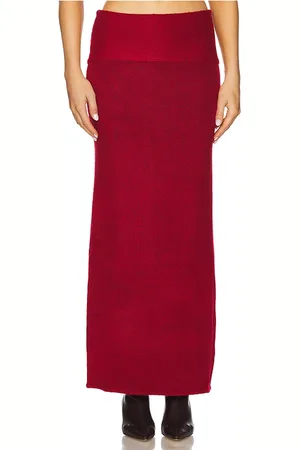 SNDYS Falda maxi quinn en color talla M en - Red. Talla M (también en S, XS).