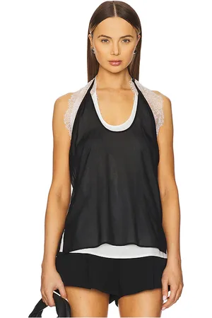 Helmut Lang Top encaje dancer en color talla L en - Black. Talla L (también en M, S, XS).