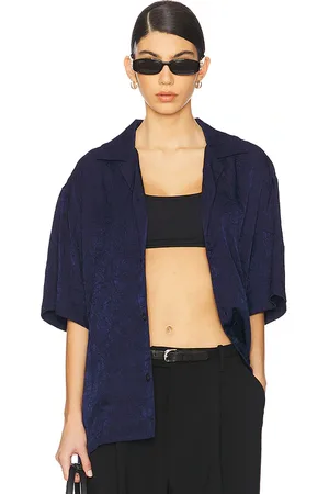 WAO Camisa en color talla M en - Navy. Talla M (también en S, XL/1X, XS).