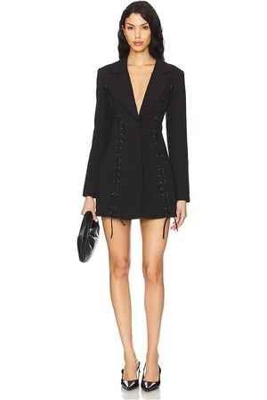 Bardot Vestido blazer con cordones verity en color talla 2 en - Black. Talla 2 (también en 4, 6).