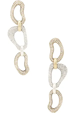 AREA Pendientes en color plateado metálico talla all en - Metallic Silver. Talla all.