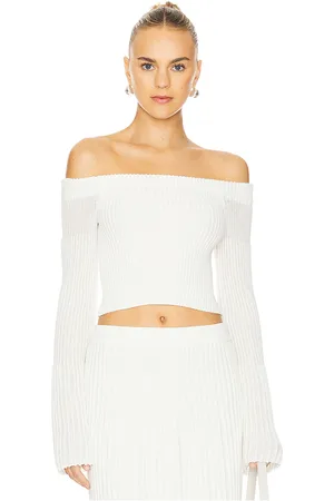CLEA Top descubierto oria en color ivory talla L en - Ivory. Talla L (también en M, S, XS).