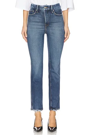 GOOD AMERICAN Jean recto good curve en color azul talla 0 en - Blue. Talla 0 (también en 14, 2, 20, 22, 24).