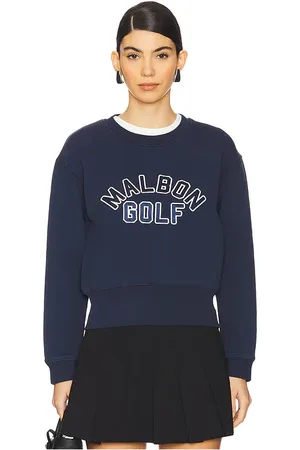 Malbon Golf Sudadera ivy crewneck en color talla L en - Navy. Talla L (también en M, S, XS).