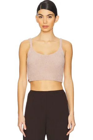 Barefoot Dreams Camisola cozychic luxe cropped cami en color neutral talla L en - Neutral. Talla L (también en M, S, XL, XS).